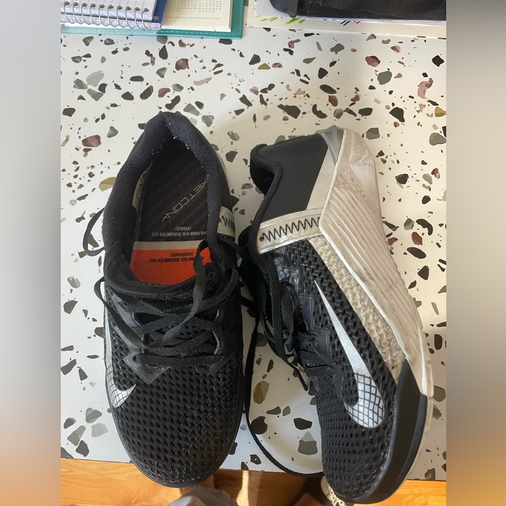 Woman’s Black and Gray Athletic Shoes